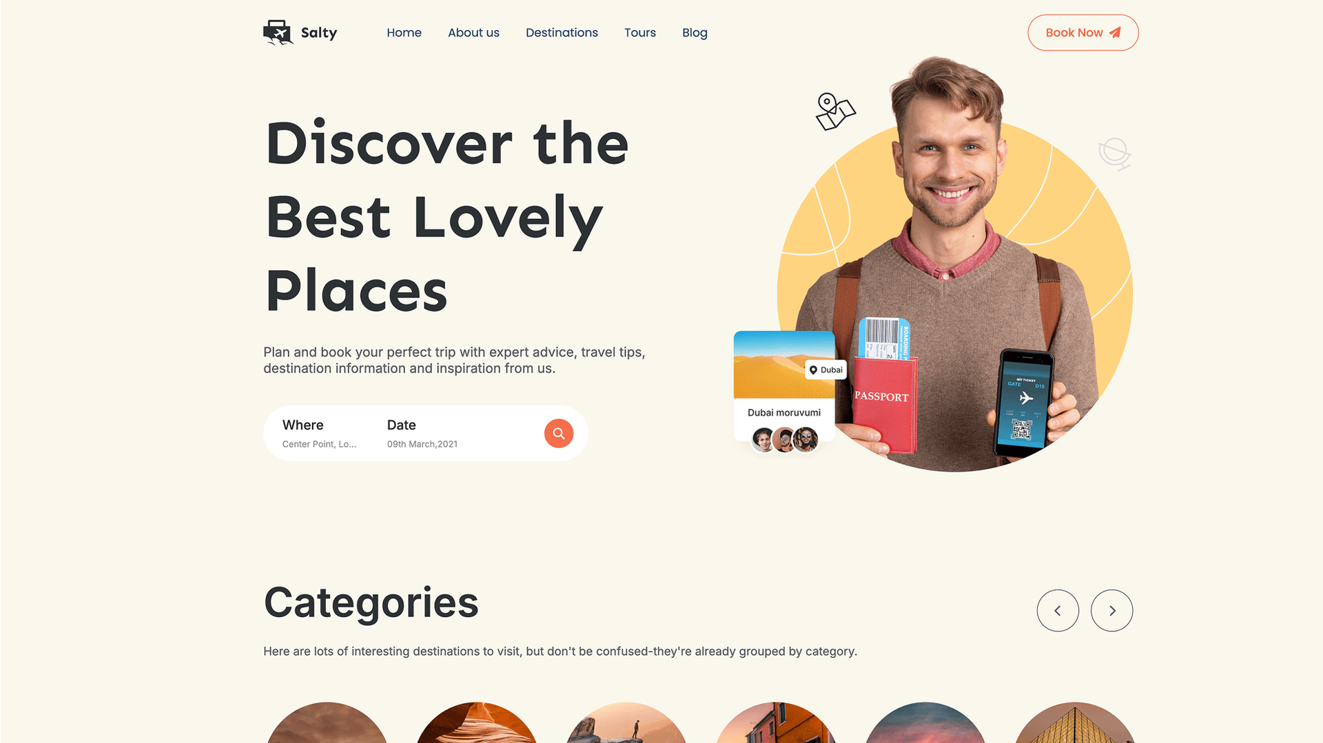 Travel Landing Page